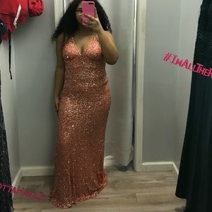 Elegant evening gown .